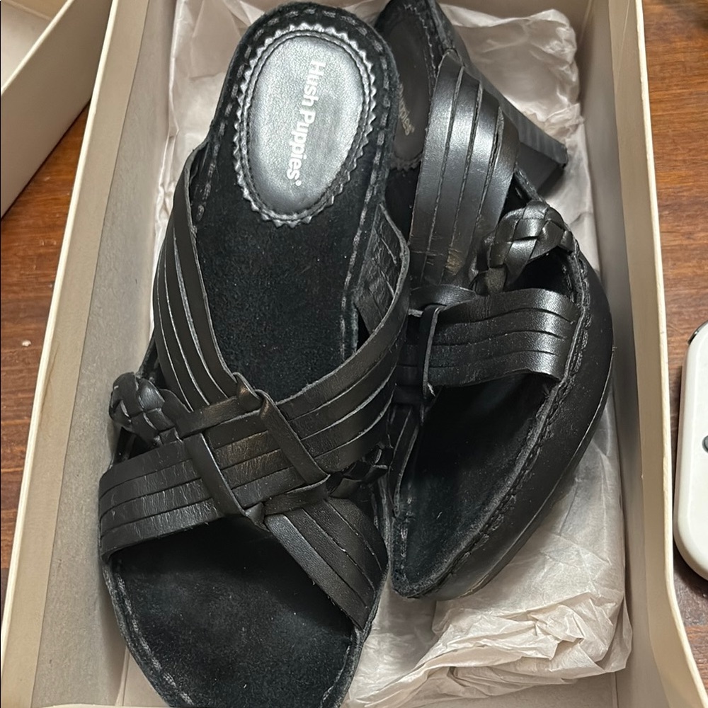 Hush Puppies Black Women's Sandals